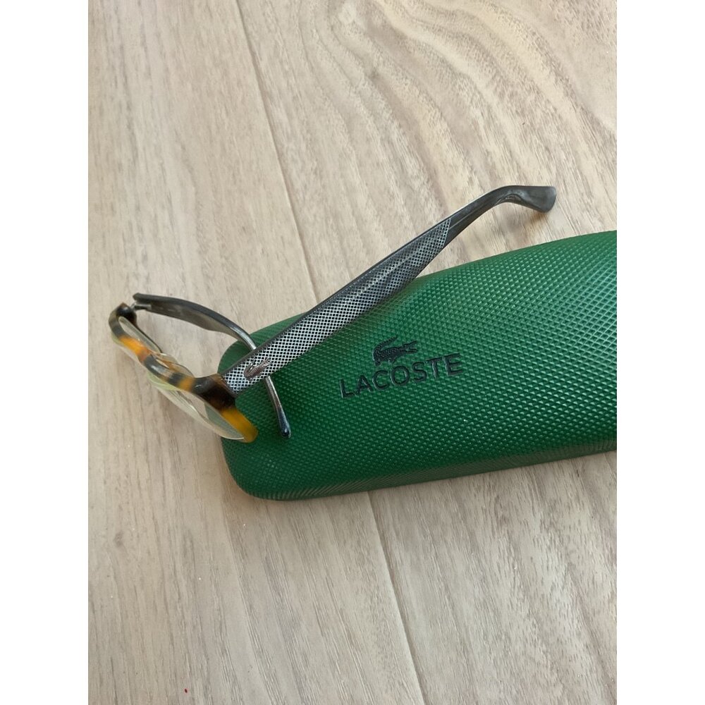 Lacoste Rectangular Tortoiseshell Eyeglass Frames… - image 2